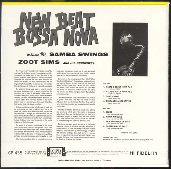 , Sims,Zoot - New Beat Bossa Nova 